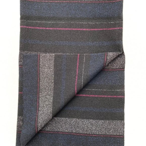 House of Harlow Midi Striped Knit Skirt Black Multi - Picture 3 of 4